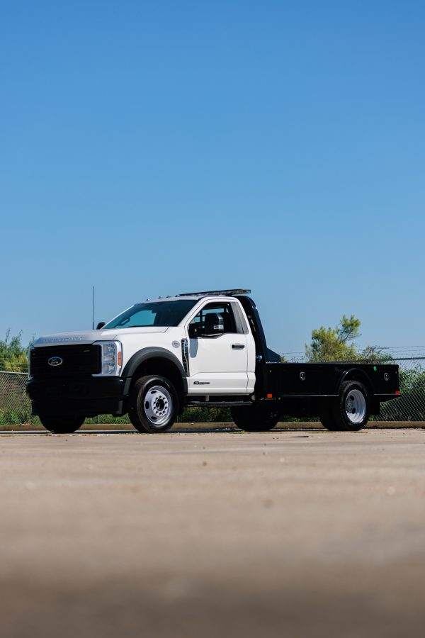 Ford F-series with black flatbed — built at SFG